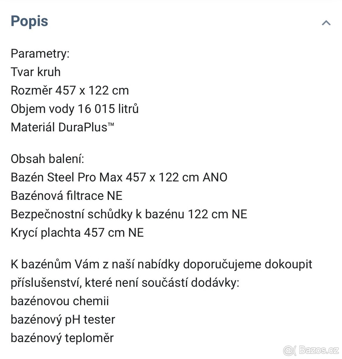 Bazén Steel Pro Max 457 x 122 cm - 2