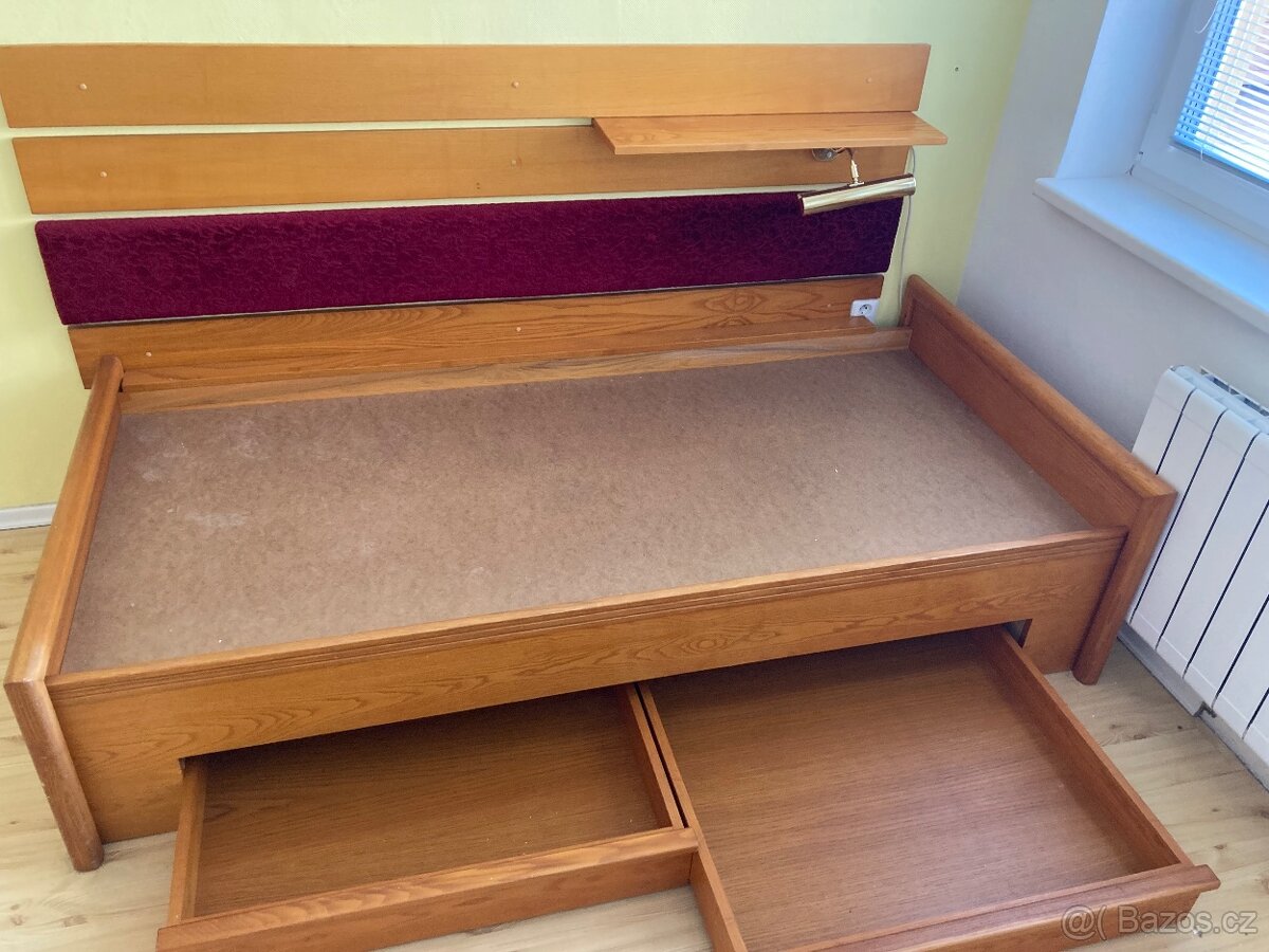 Dřevěná postel 90x200cm - 2