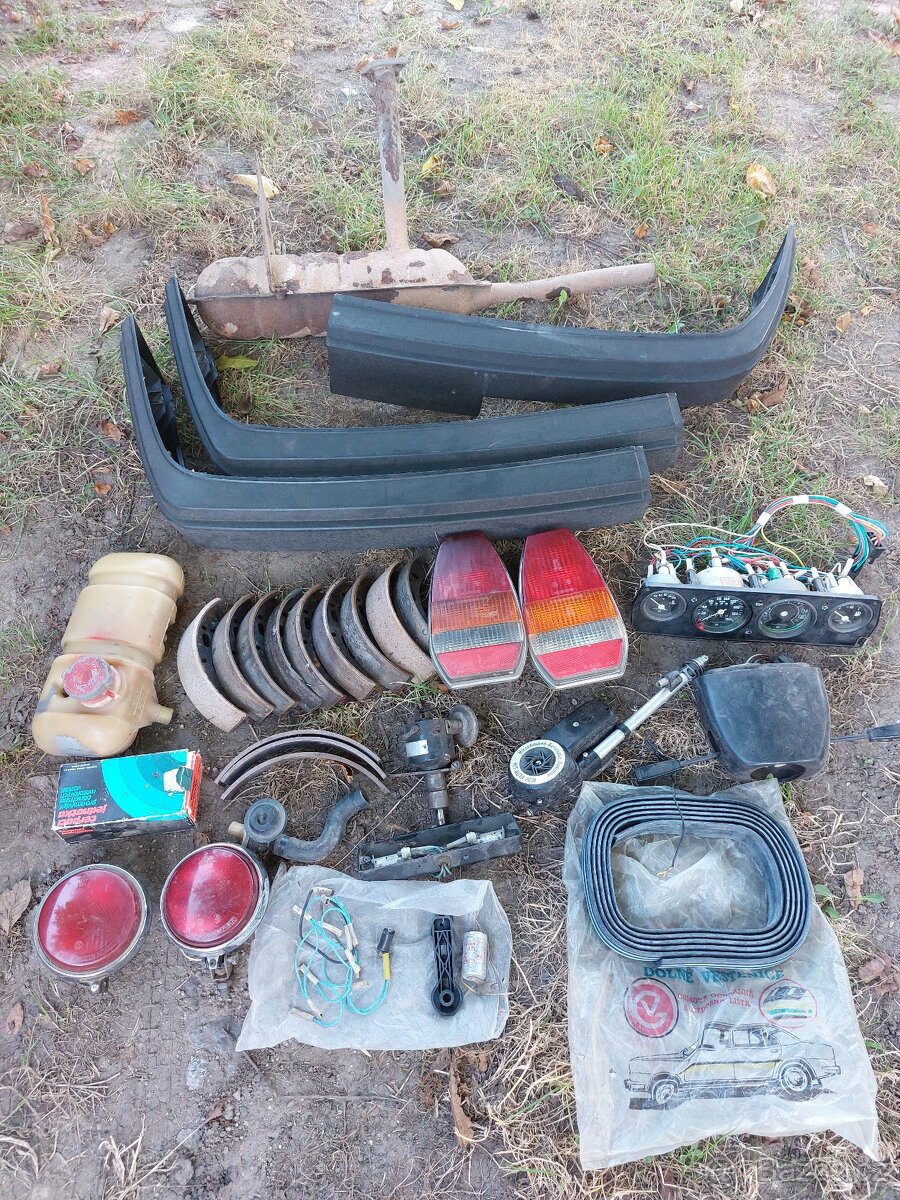 Škoda 105/120/130 Garde, Rapid - soubor dílů. - 2