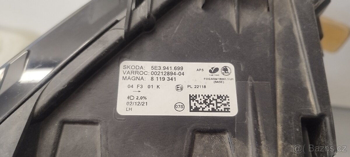 Mlhové světlo Škoda Octavia 4 - 2