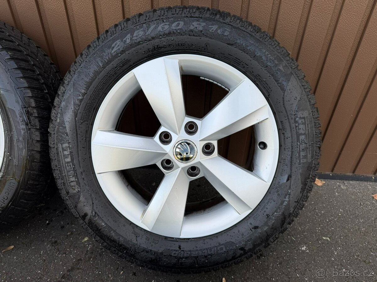 alu kola Škoda Karoq 215/60/ R16 zimní 5x112 ET43 - 2