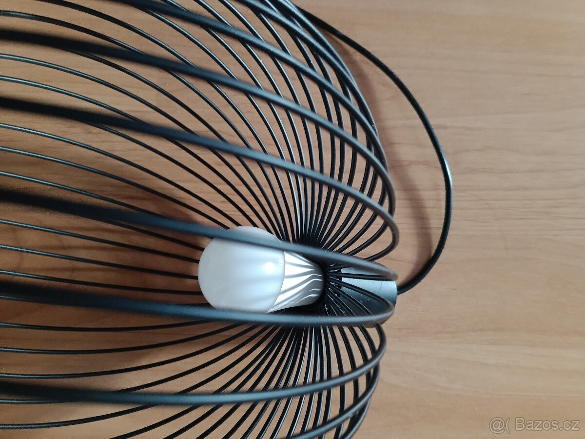 Lustr kovový černý - 2