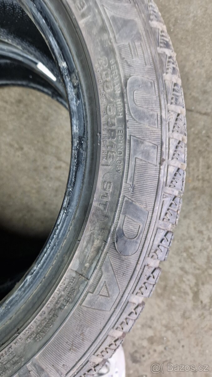 Barum 195/65/15 2× Fulda 205/55/16 zima - 2