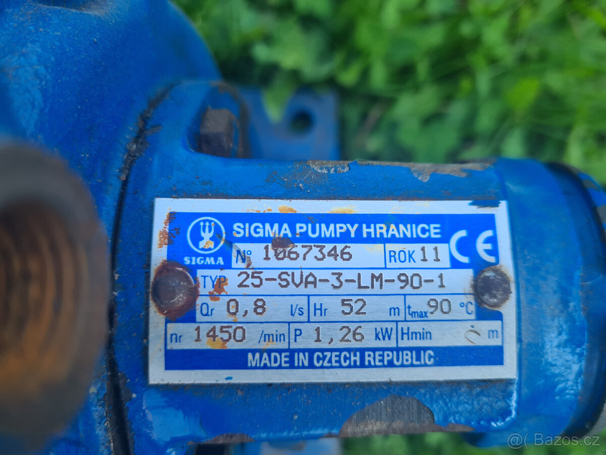 Čerpadlo SIGMA 25-SVA-3°-LM-90-1 400V motor 1,26 kW - 2