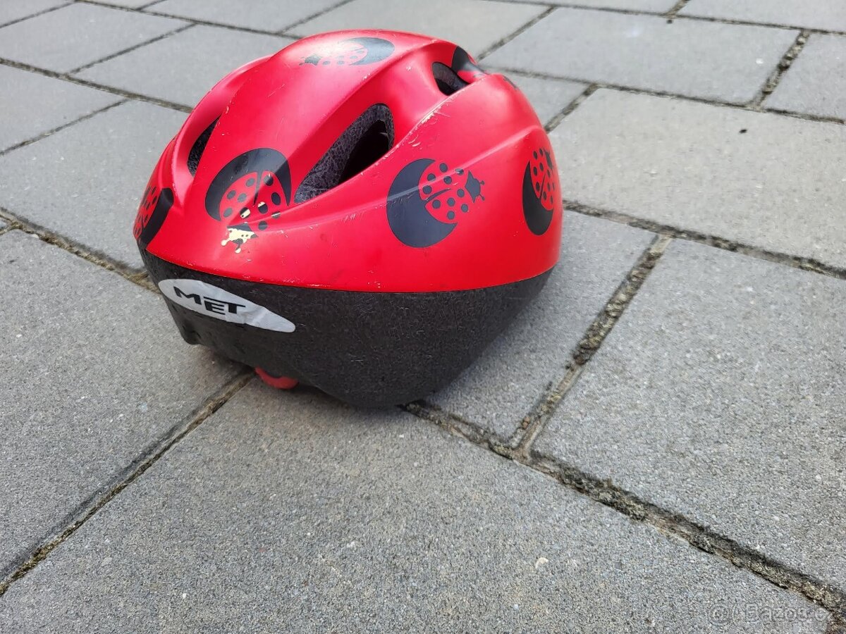 Dětská přilba helma na kolo cyklistická MET 52-57cm - 2