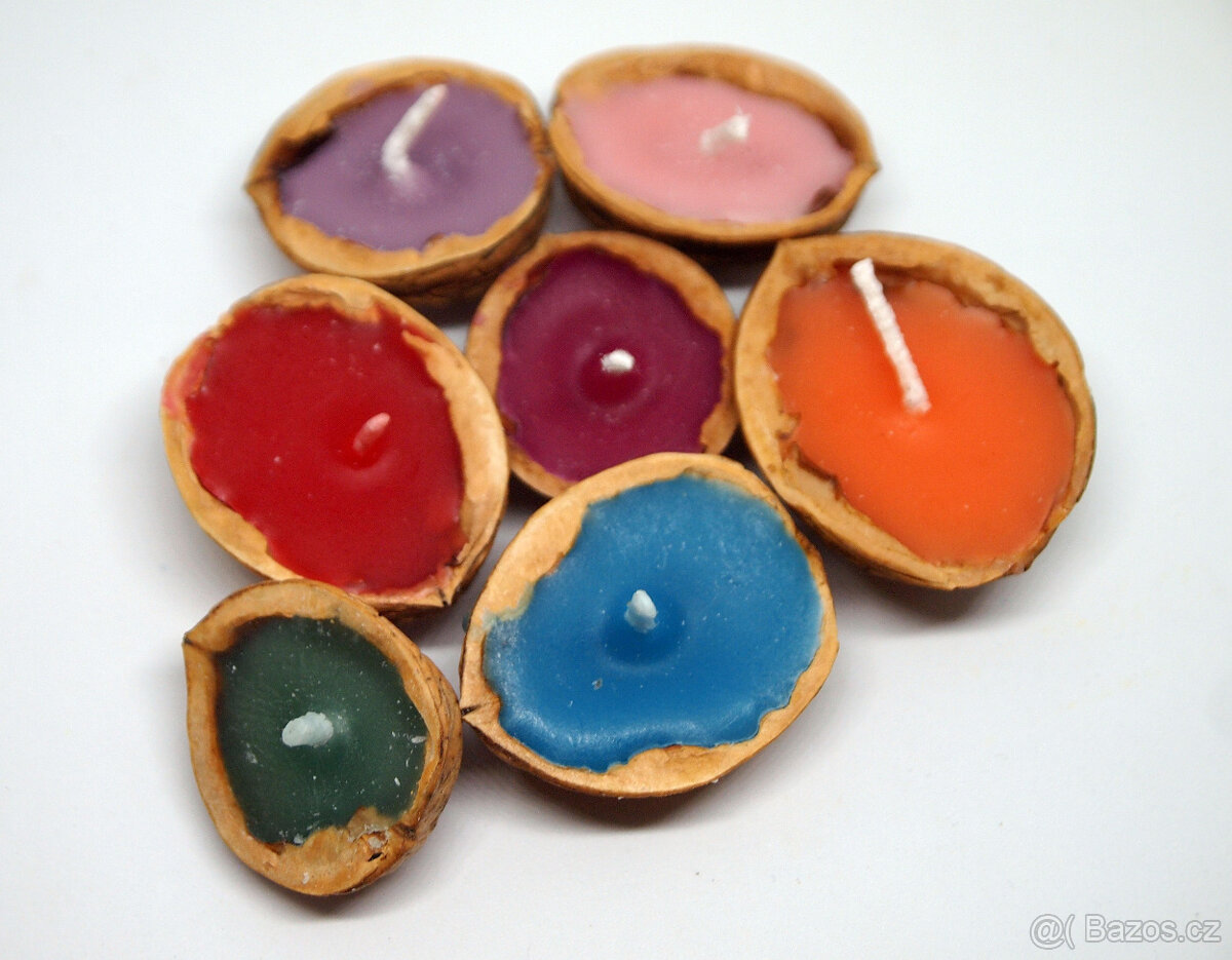 VÁNOČNÍ LODIČKY - SVÍČKY ZE SKOŘÁPEK - 2