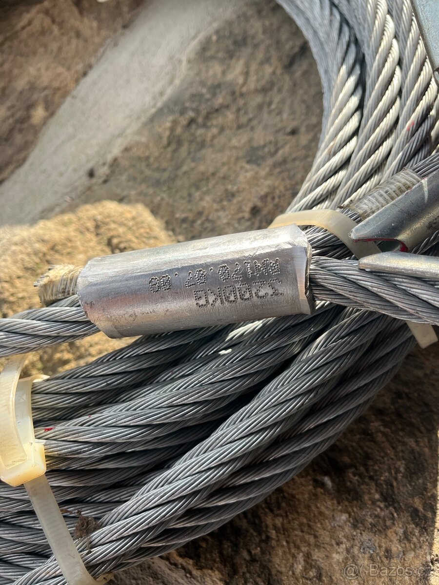 Ocelová lana s hákem - 2