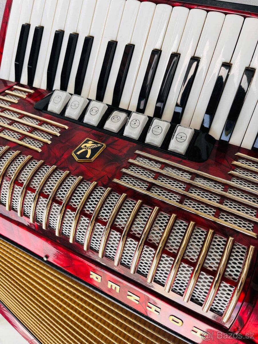 Predám akordeón Hohner Verdi II N- 96 Basový - Made in Germa - 2