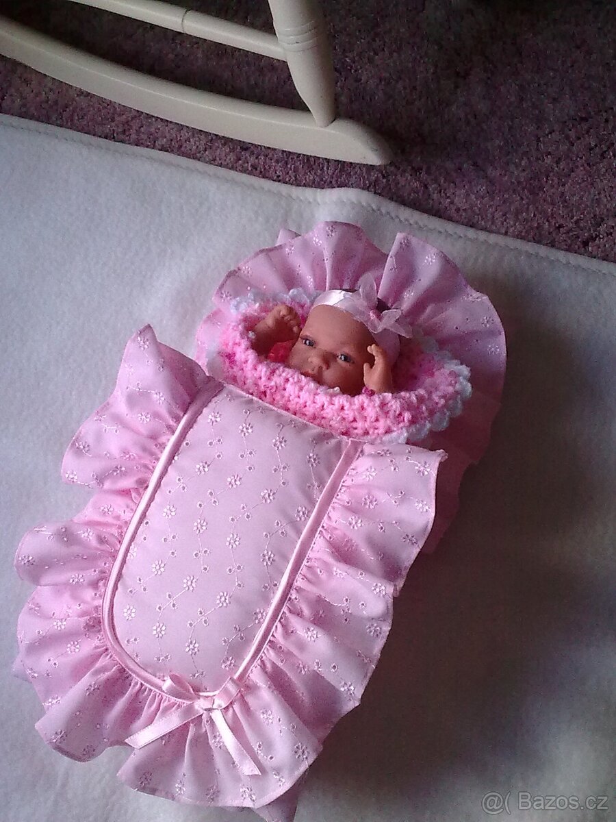 Peřinky do kočárků pro panenky z různých barev-látky Madeiry - 2