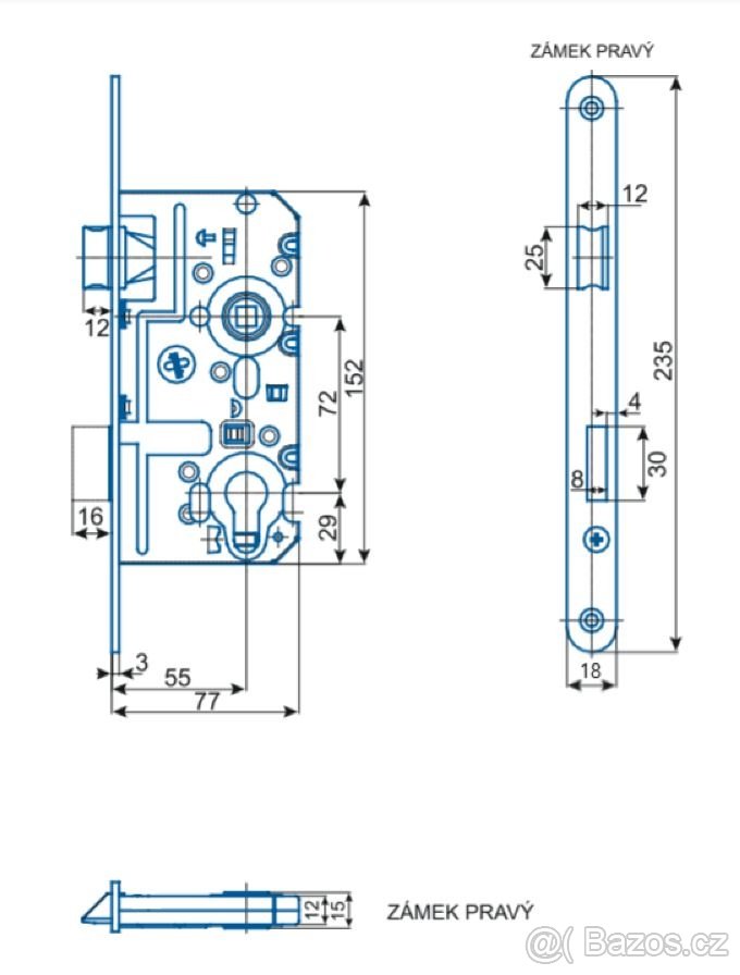 Zámek Hobes K 331C 72/77 P - 2