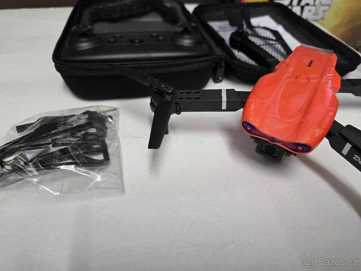 Dron Professinal dual kamera + box s přísluš. Oranžový - 2