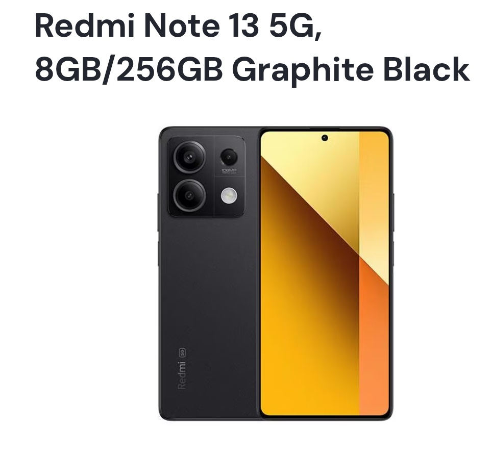 2x Redmi Note 13 5G, Graphite Black a Arctic white 8GB/256GB - 2