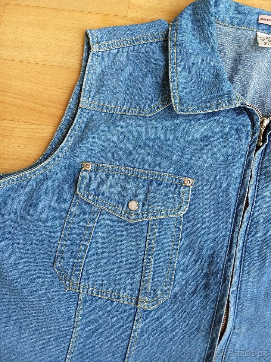 Dámská džínová vesta vel.44 - 2