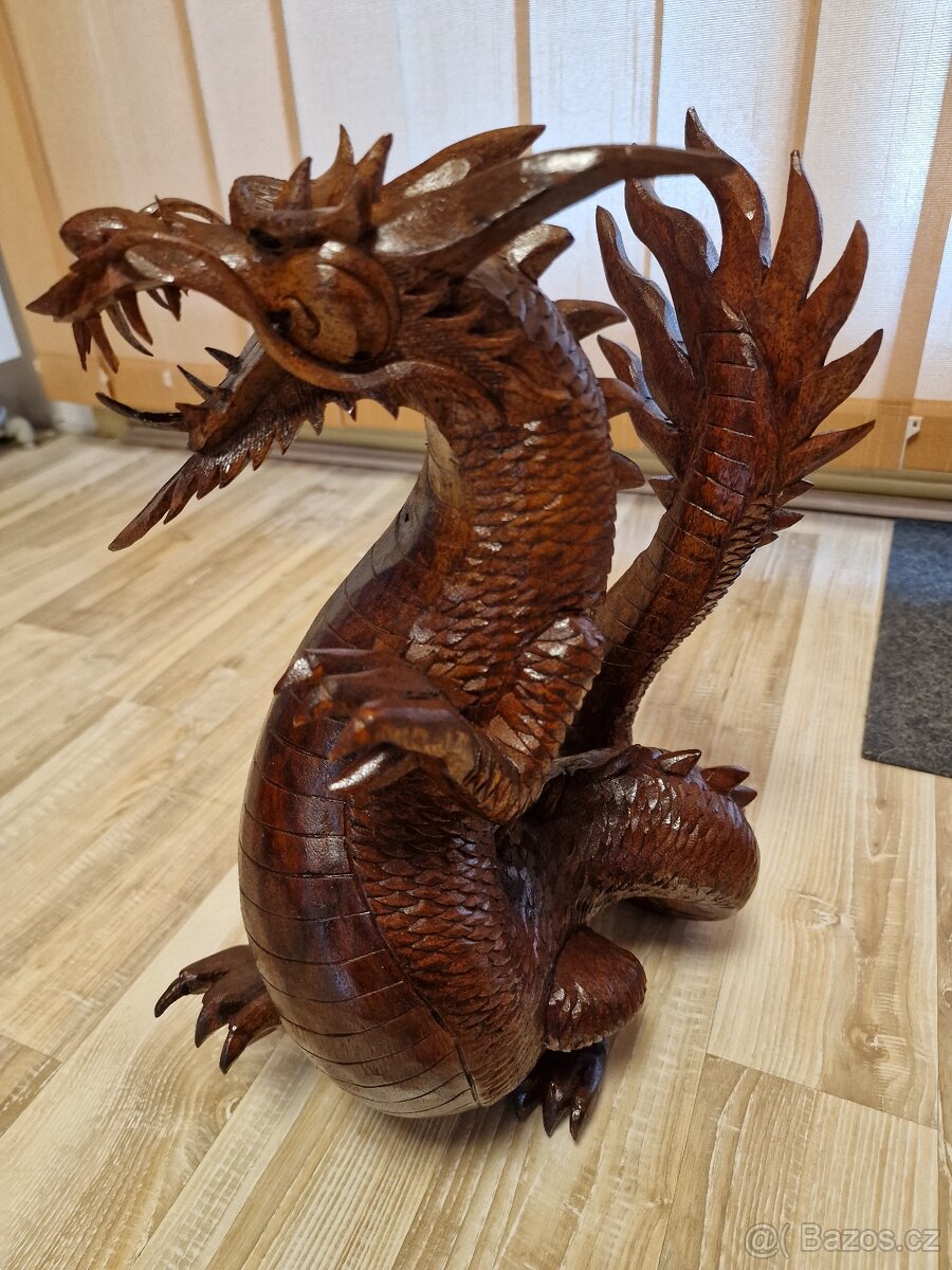 Dřevená socha Drak - 2