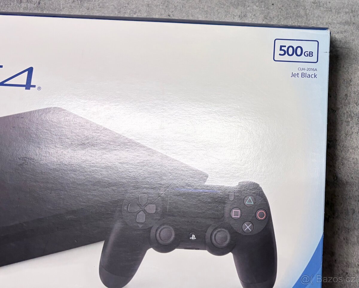 - PS4 Sony Cuh-2016A 500GB s krabicí - - 2