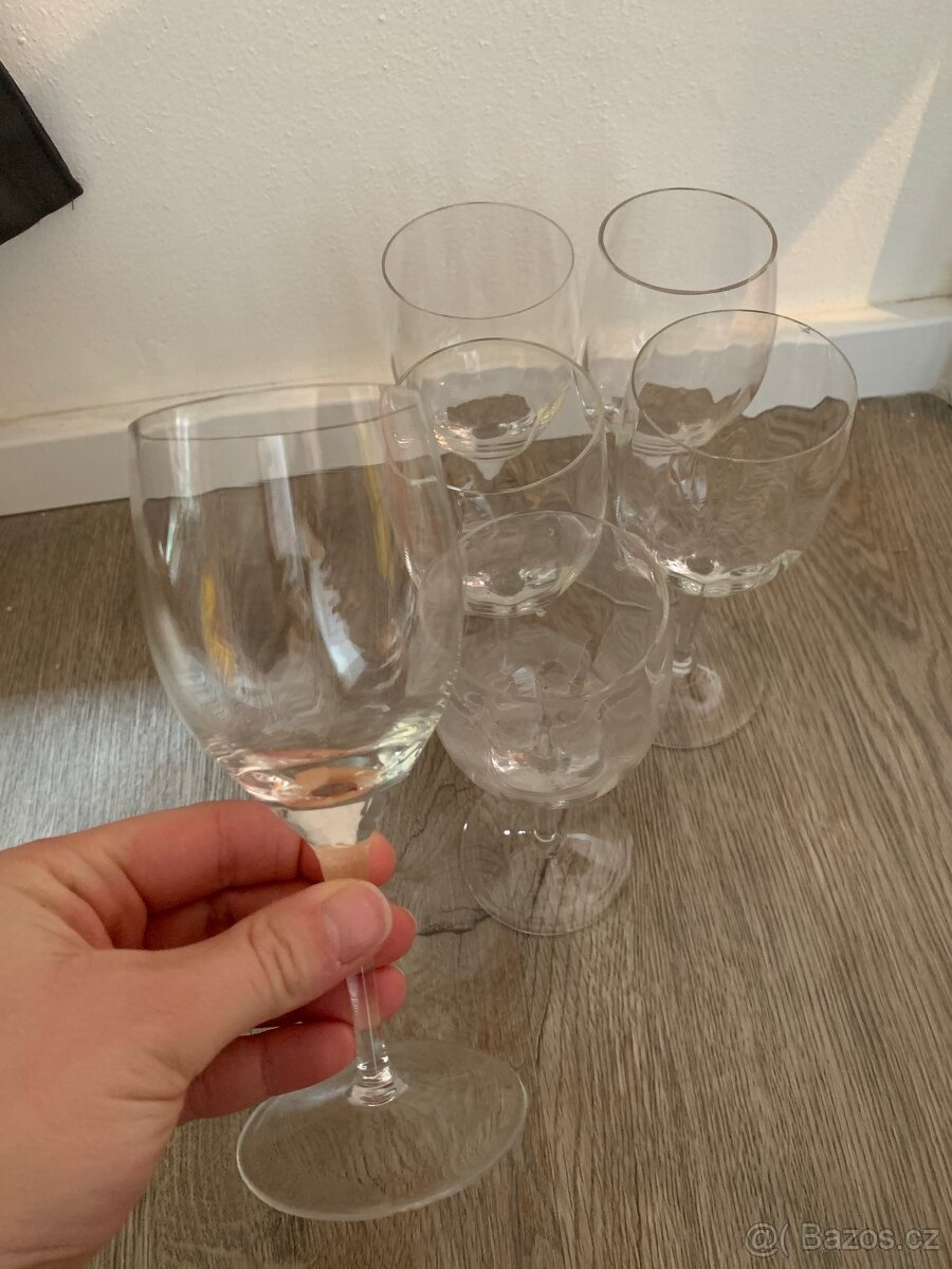 6 x sklenička na víno, aperitiv - 2