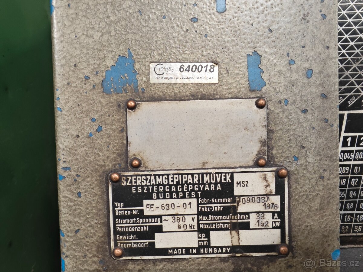 Soustruh EE-630-01 MSZ - 2