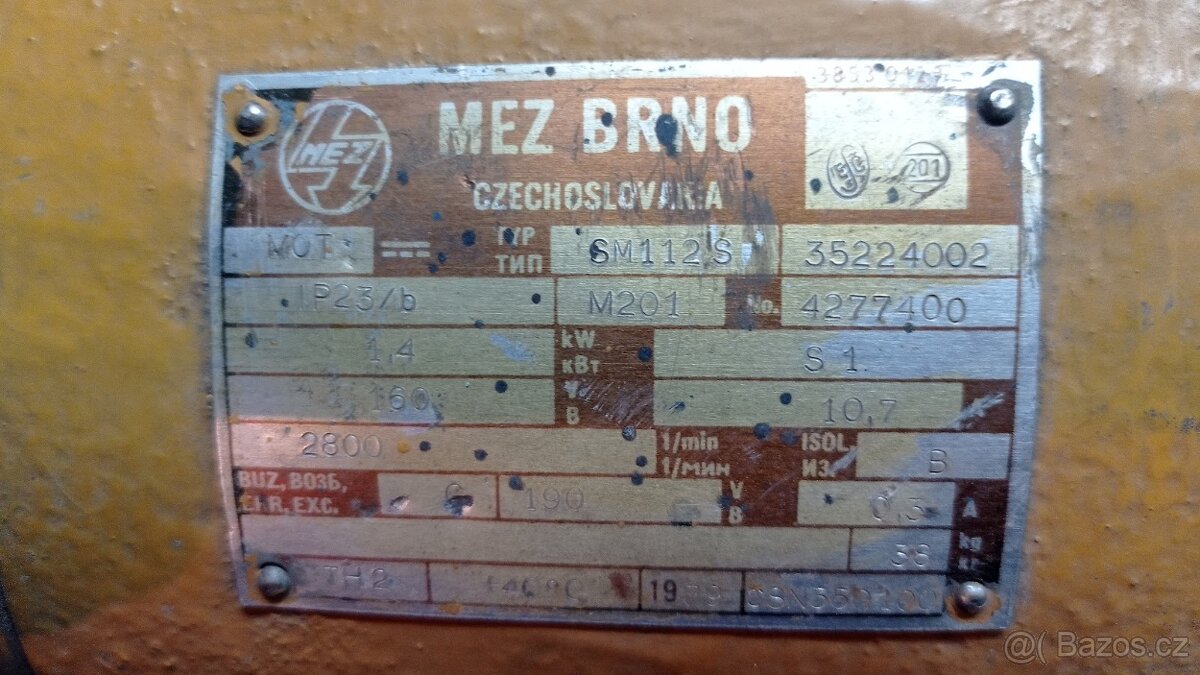 Motor MEZ s tachem - 2