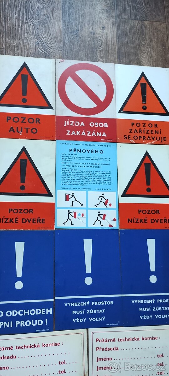 Bezpečnostní cedule-17 kusů - 2