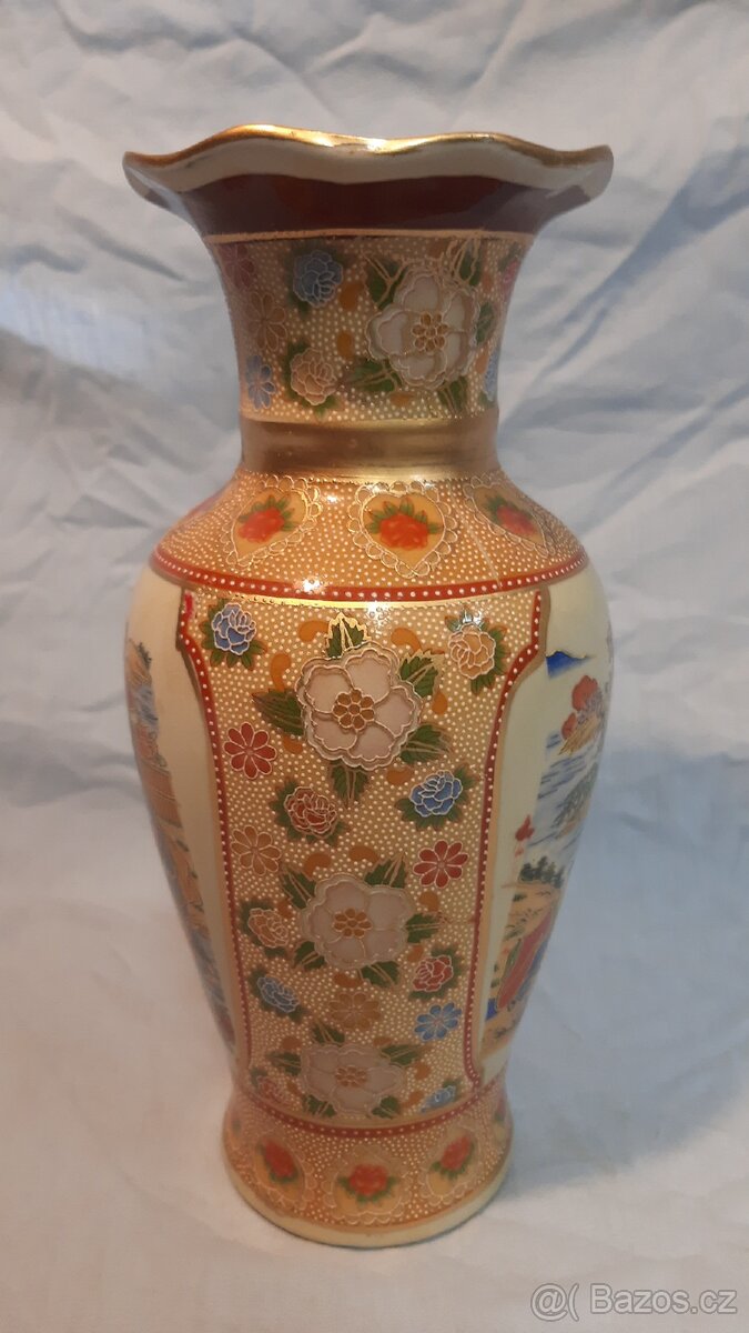 Japonská váza Satsuma (exportní) - 2
