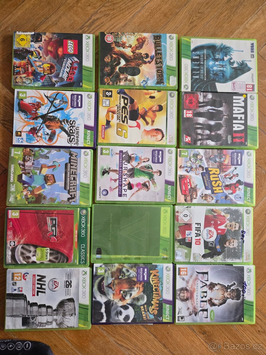 Xbox 360+kinect+ovladače+hry - 2