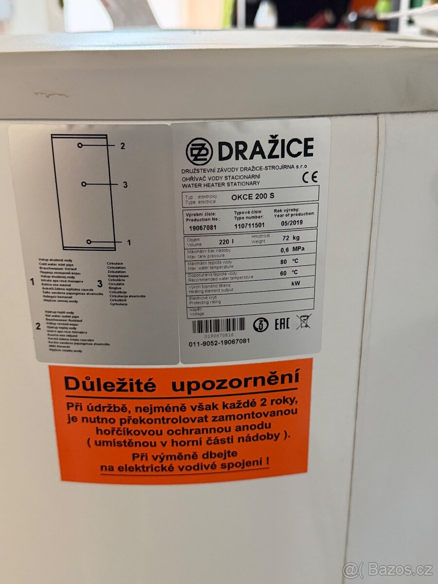 Dražice OKCE 200S - 2