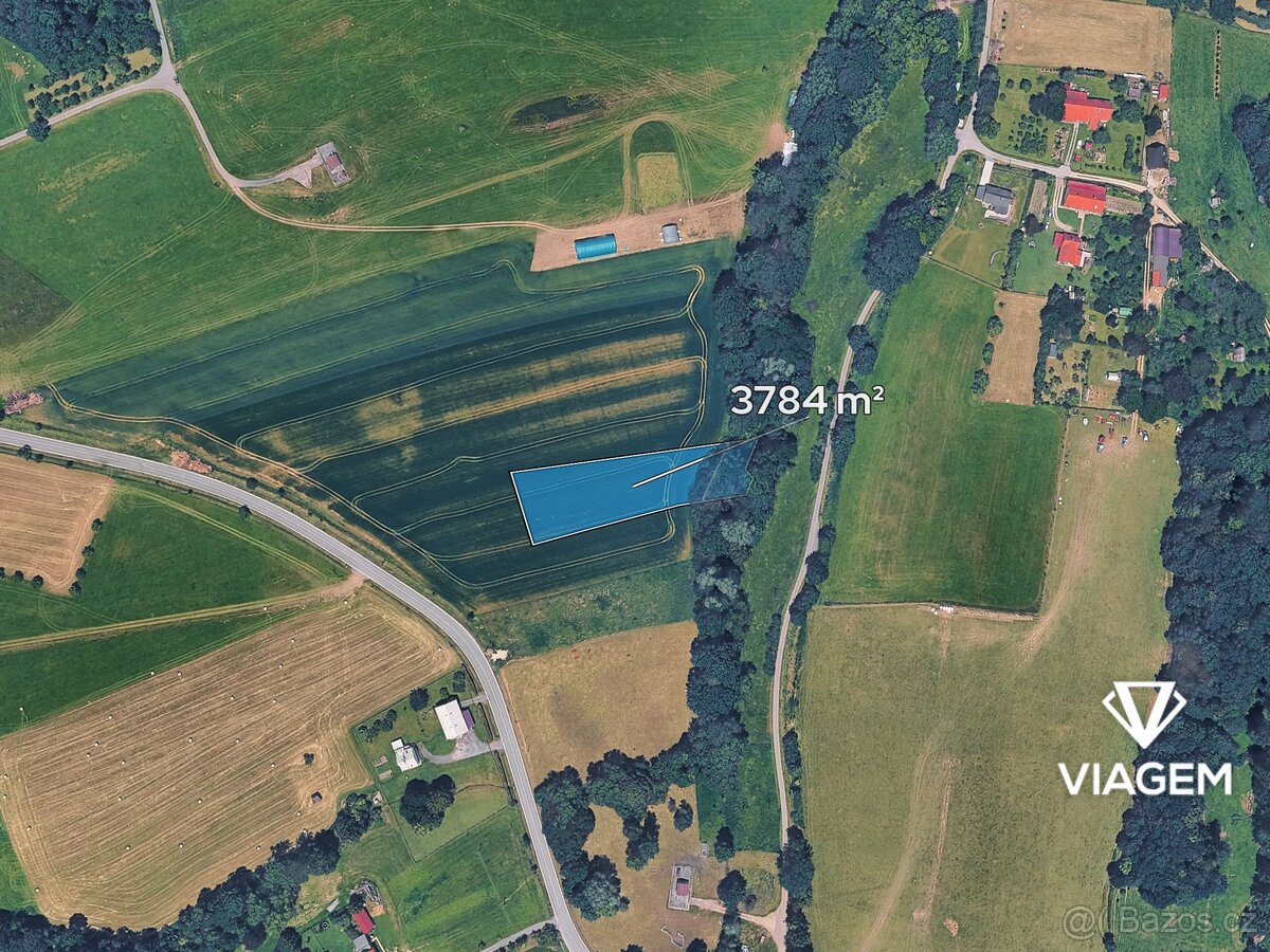 Pole 3 784 m², Podíl 50 % o výměře 1 892 m² - 2