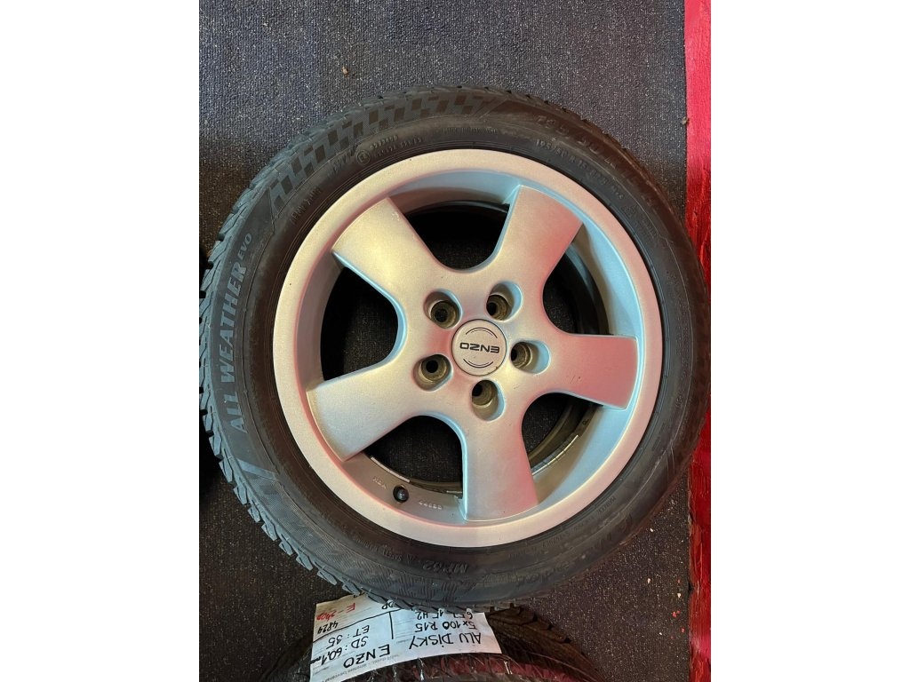 ALU disky ENZO 5x100 R15 6,5Jx15H2 ET 35 se zimními pneu 195 - 2