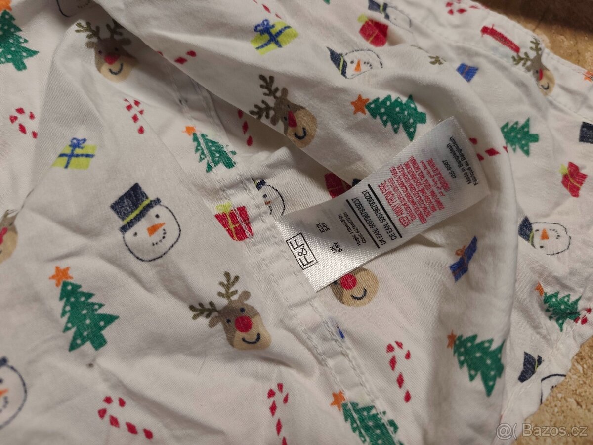 Vánoční košile s mašličkou FF 116 5-6let - 2