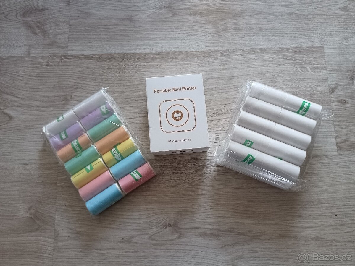 Přenosná Termální tiskárna Bluetooth Android iOS - 2