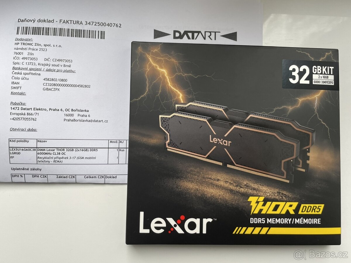 DDR5 Lexar THOR 32GB - nová, záruka - 2