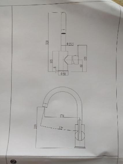 Dřezová baterie granitová černá - 2