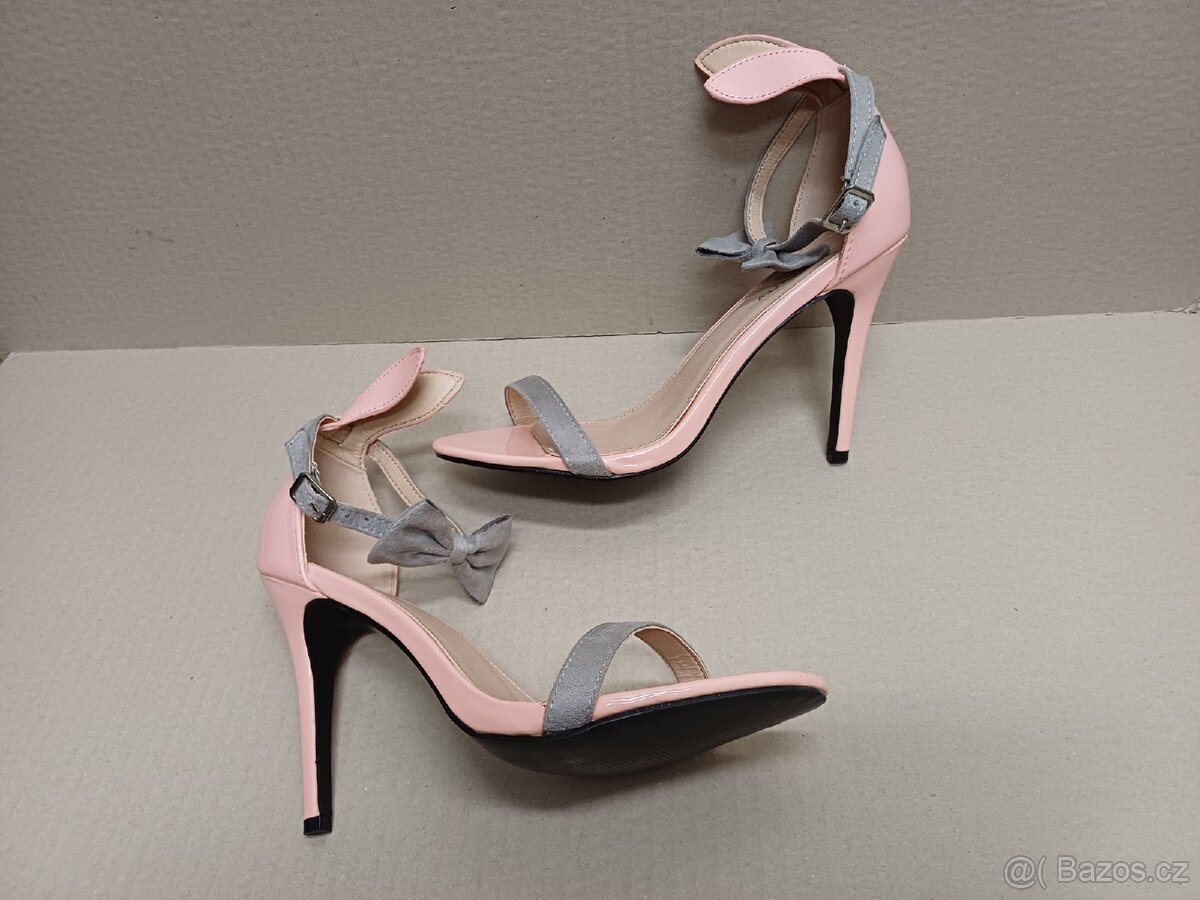 Sandálky na vysokém podpatku vel.40 - 2