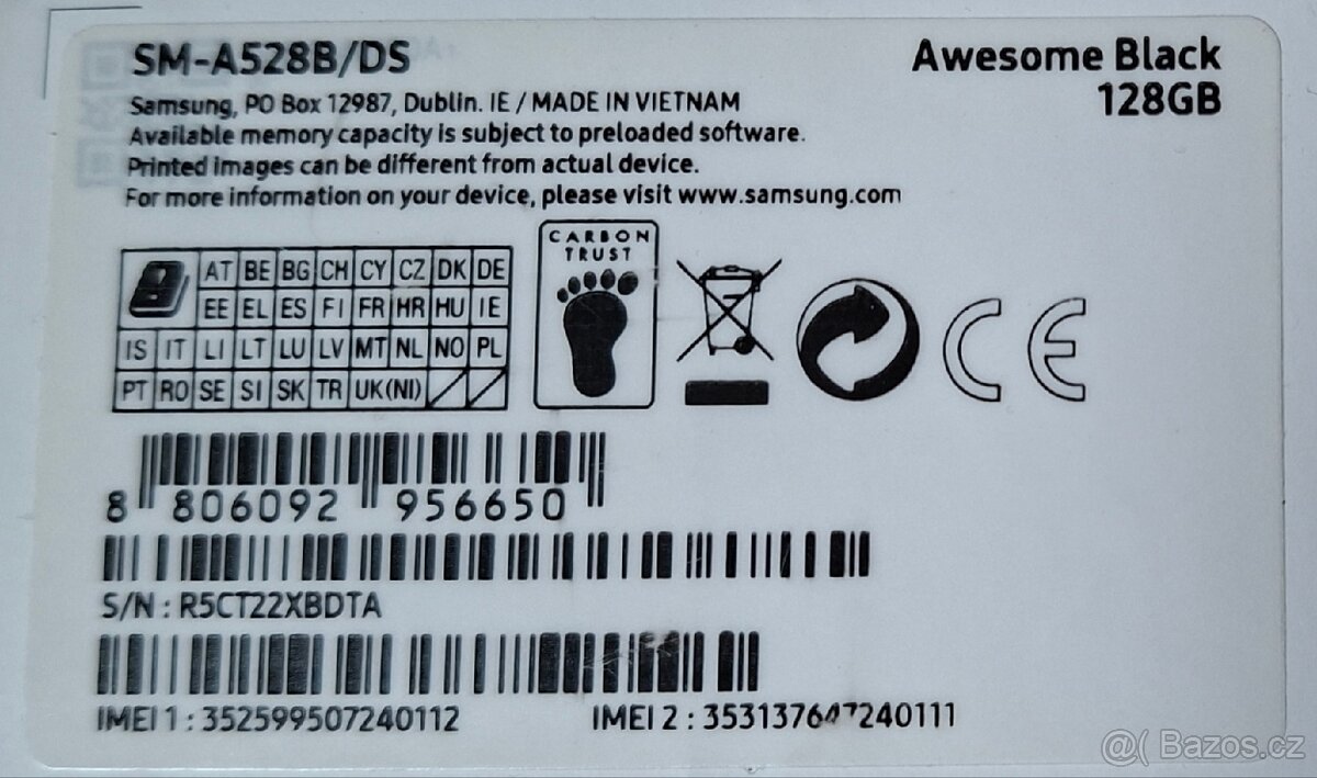 Samsung A52 5G (SM-A528B/DS) Awesome Black 128GB - 2