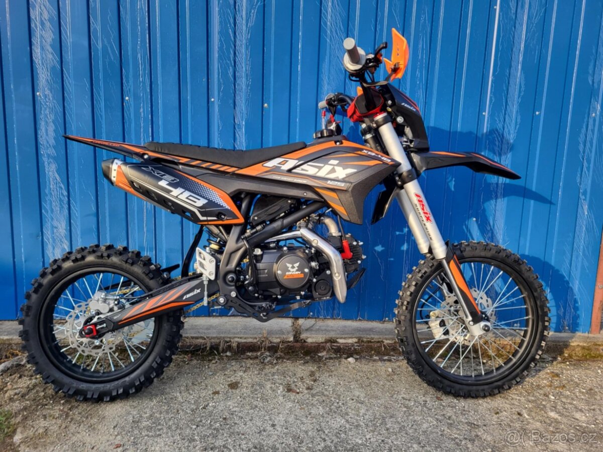 Pitbike ASIX XB-48 125ccm 17"/14" E-START + světlo - 2