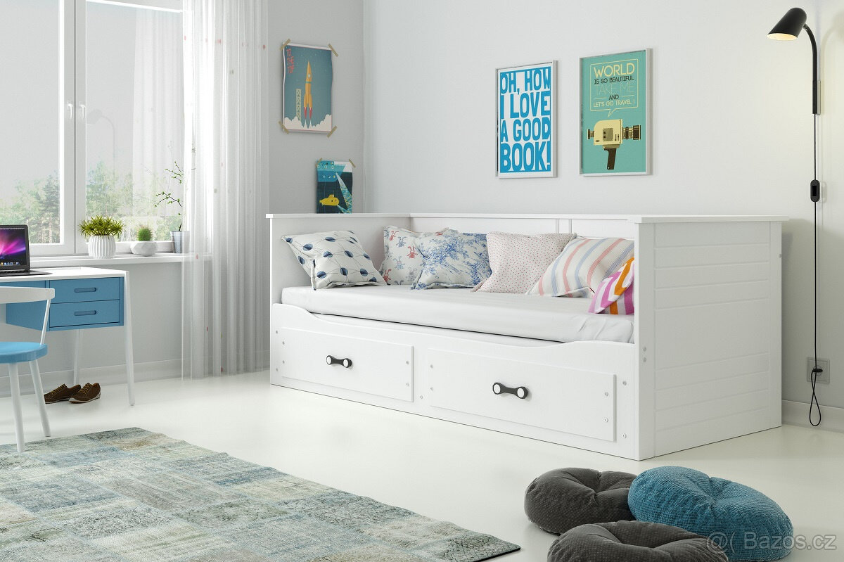 Rozkládací postel Hermes 200x80 - Hemnes - 2
