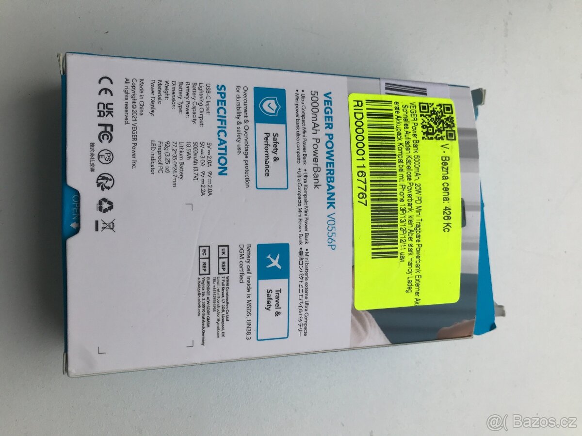 Powerbanka VEGER 5000 mAh pro iPhone, iPad - 2