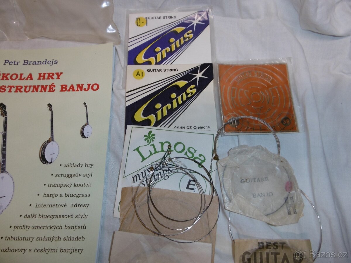 banjo country knihy a struny - 2