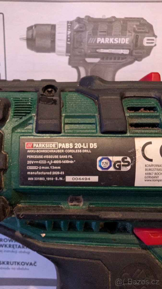 Aku vrtačka s kufříkem Parkside - 2