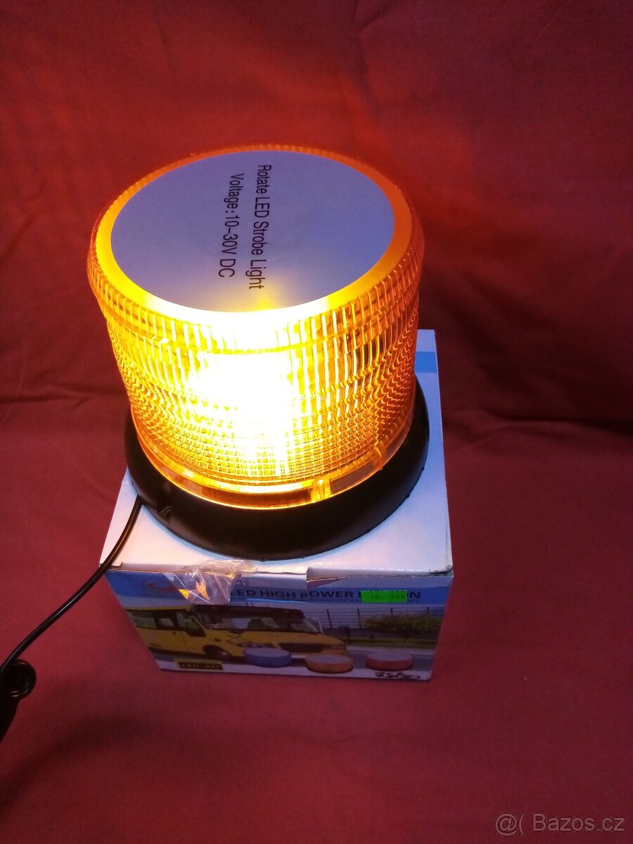 Oranžový magnetický maják LED - 2