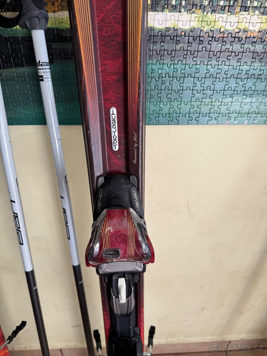 Lyže Volkl + hůlky Elan - 2