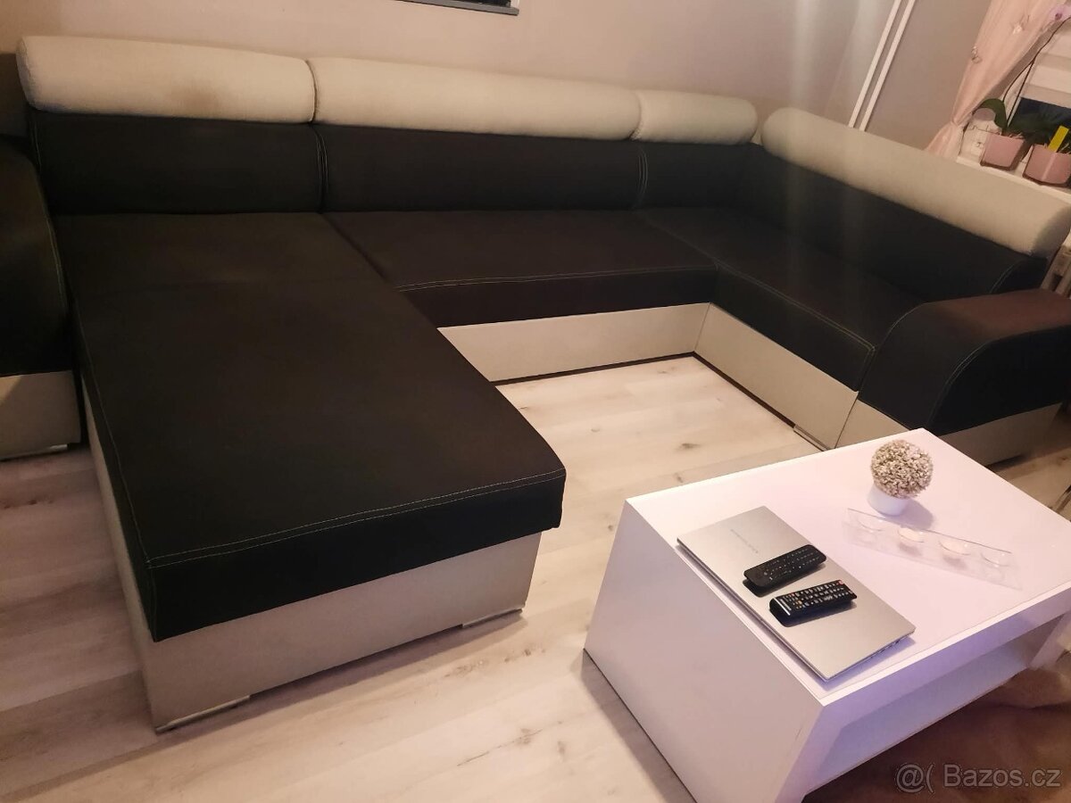 Sedací souprava - rozkládací sedačka do U - 2