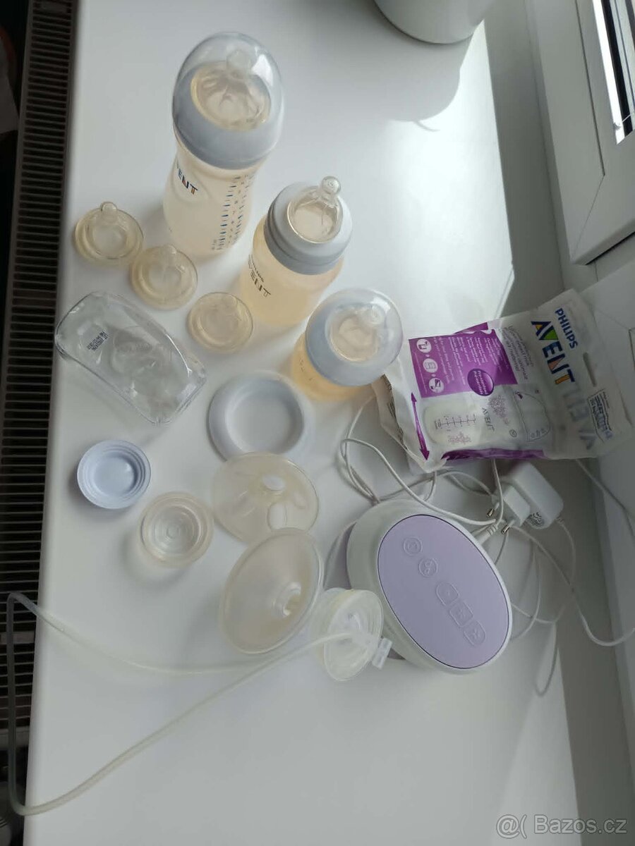 Avent Elektrická odsávačka + příslušenství - 2