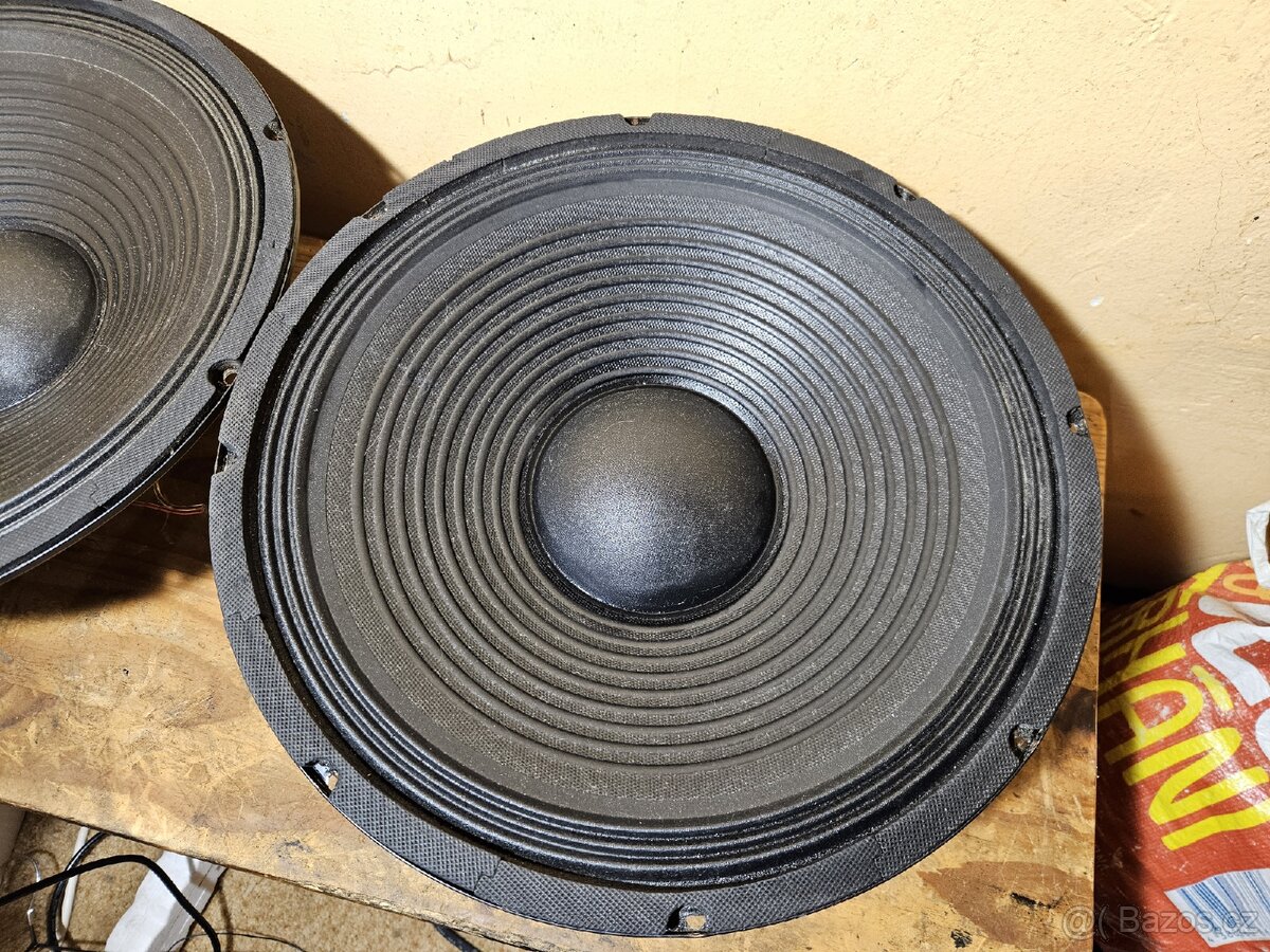 2x 38cm 15Ohm bass repro - 2