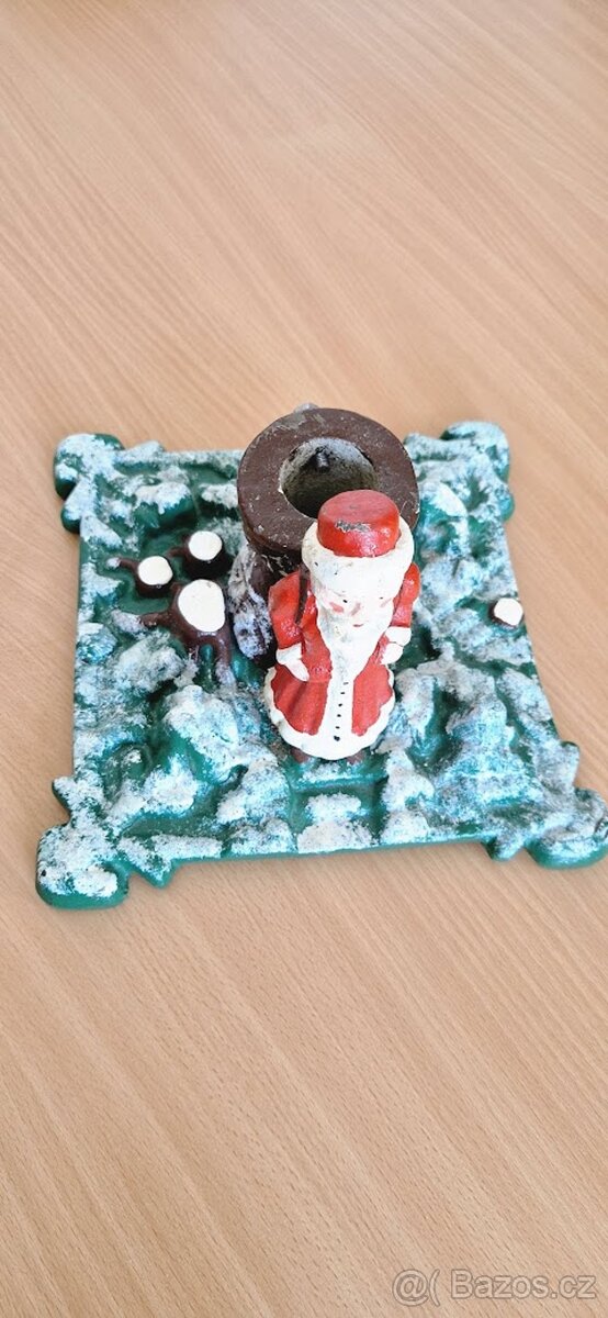 Litinový retro/starožitný stojan vánoční stromek - 2