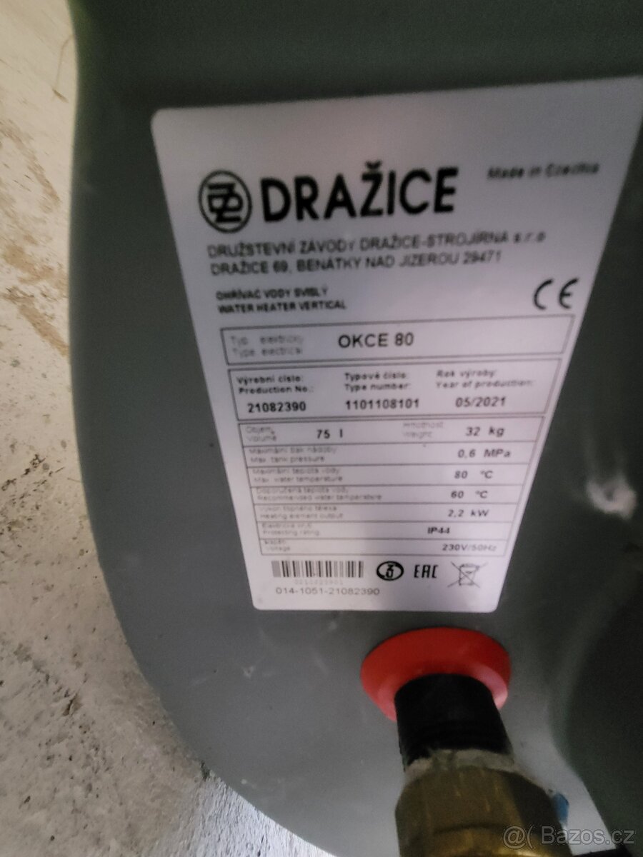 Bojlery 2 ks 75 litrů Dražice rok výr 2021 - 2