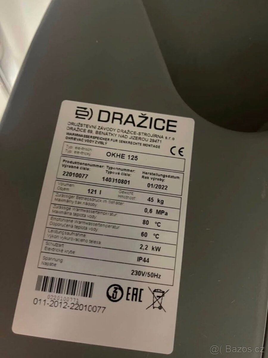 Bojler Dražice OKHE 125 - 2