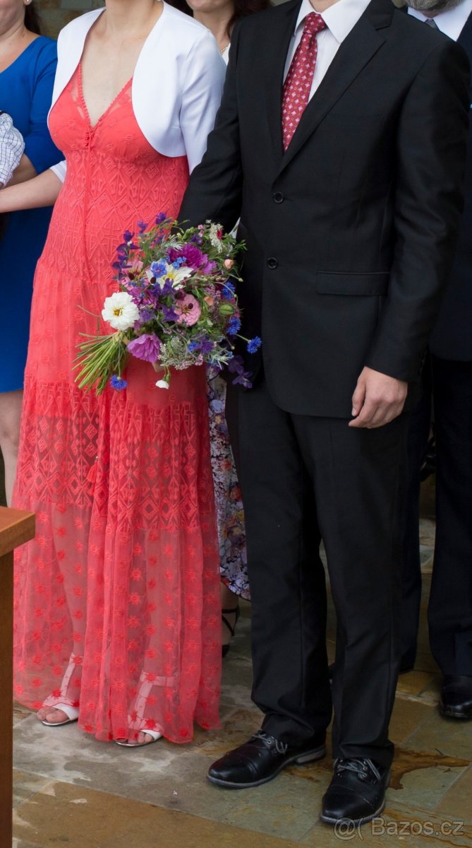 lososové šaty Desigual Miravet vel. 36 - 2