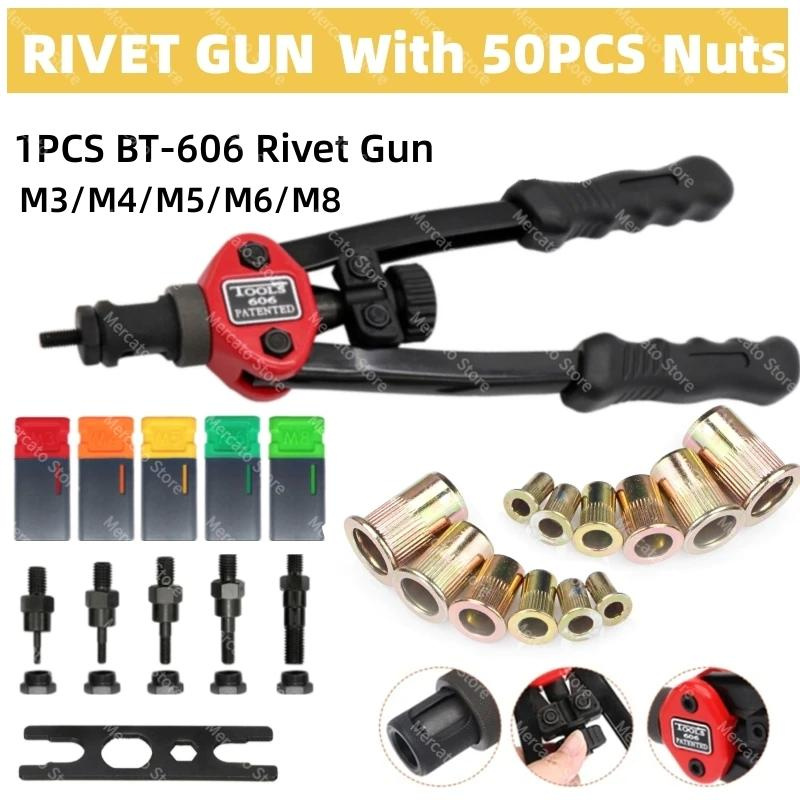 Nýtovací kleště na závitové nýty včetně nástavců - 2