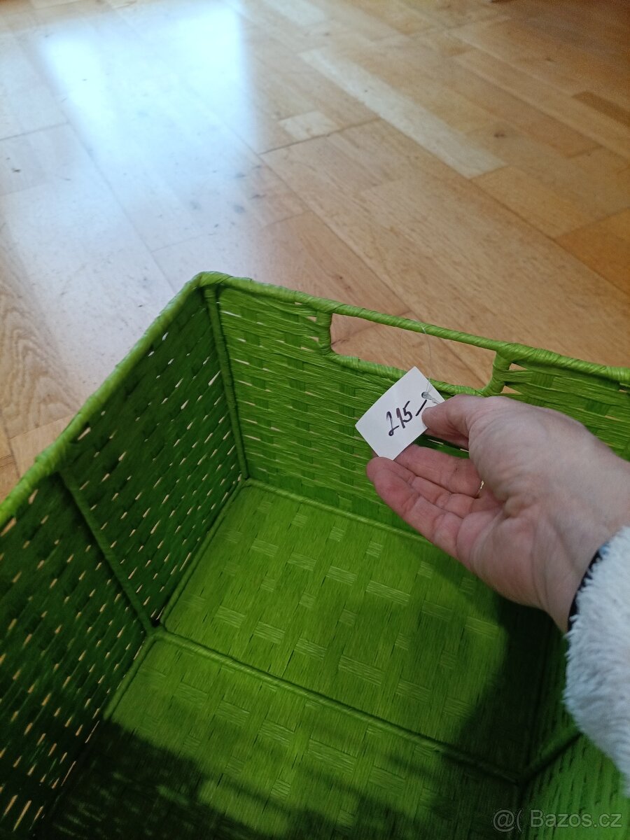 Košík 27x25x v.21cm s kovovou konstrukcí - 2